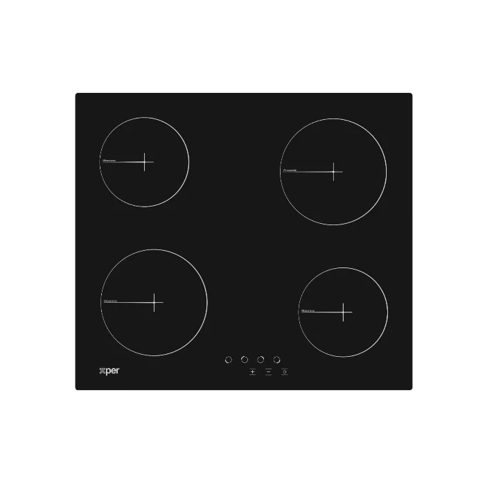 سطح بلت ان كهرباء اكسبير 58.8 سم 4 عيون سيراميك - تركي XPVC60BT سطح بلت ان كهرباء