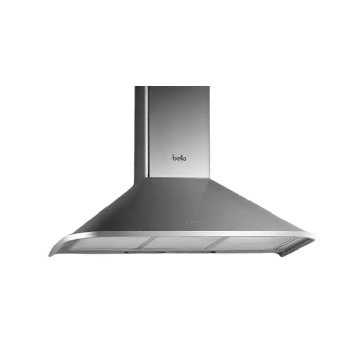 شفاط جداري هرمي بيلا 90 سم - 3 سرعات - ستيل BHB 52 90 شفاط جداري