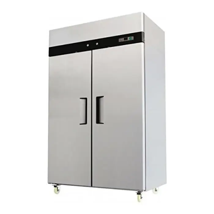 فريزر بانكول رأسي 2 باب مغلق - ستيل MBF8002 فريزر بانكول