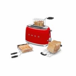 محمصة الخبز الكهربائية سميج 950 وات - أحمر