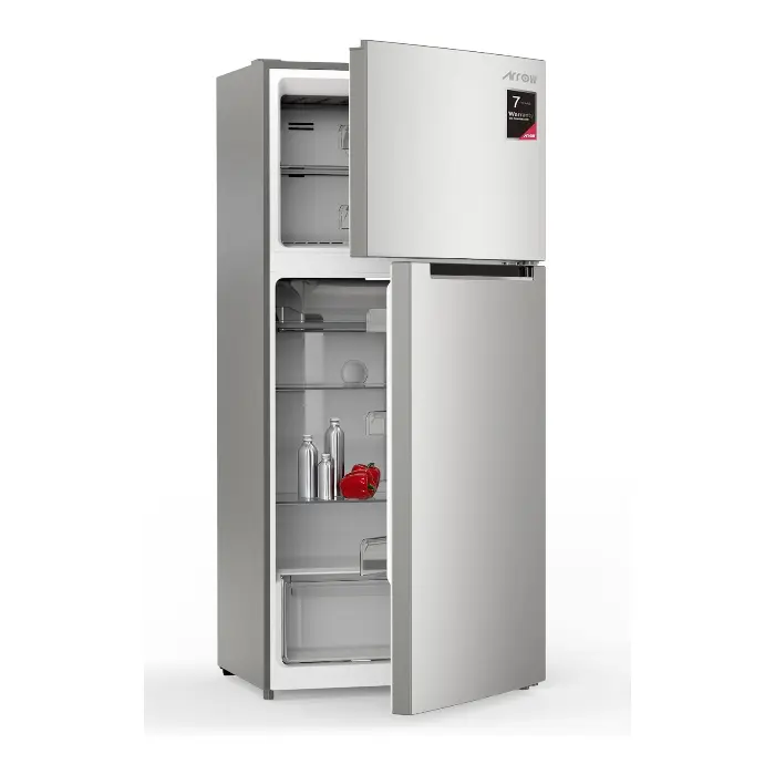 ثلاجة 17 قدم بابين ارو - ستيل نوفروست Ro2-640nfs ثلاجة 17 قدم