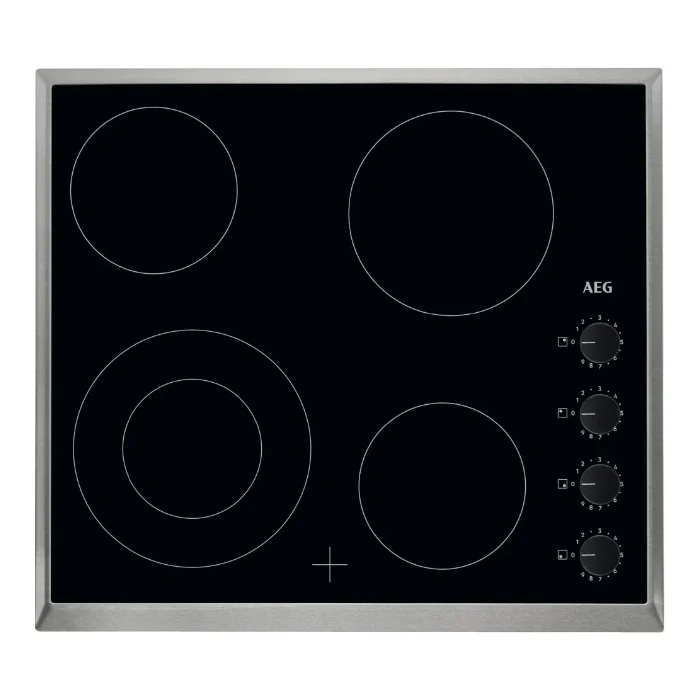 بوتاجاز مسطح كهرباء سيراميك 60 سم AEG - أسود Hk614010mb بوتاجاز مسطح كهرباء