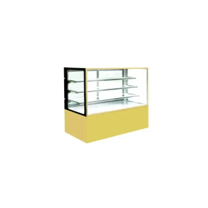 ثلاجة عرض بانكول حلويات 1.5 متر - مربع - ذهبي GN-1500R3 ثلاجة عرض