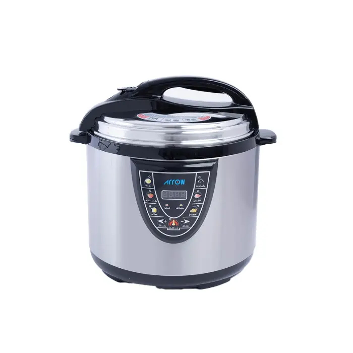 قدر ضغط كهربائي ارو 12 لتر 1600 وات – فضي Ro-12sec قدر ضغط كهربائي