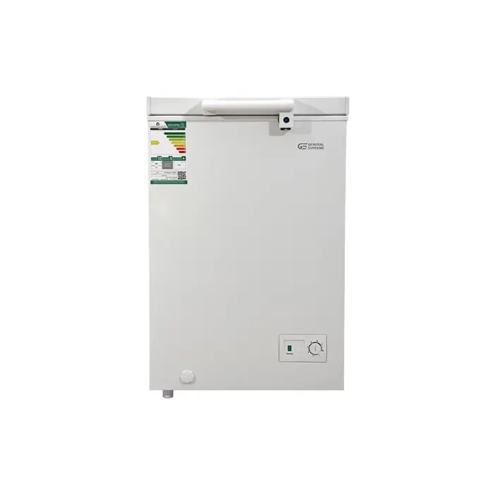فريزر أفقي جنرال سوبريم 4 قدم - تجميد سريع - أبيض GSHF121H فريزر أفقي