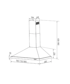 شفاط مطبخ هرمي