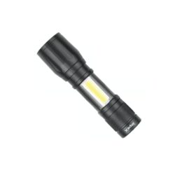 كشاف LED امبكس يدوي قابل للشحن - أسود