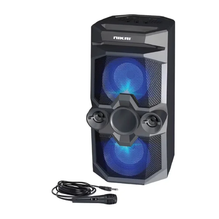 مكبر صوت نيكاي لاسلكي مع ميكروفون سلكي - أسود NBTS100 مكبر صوت