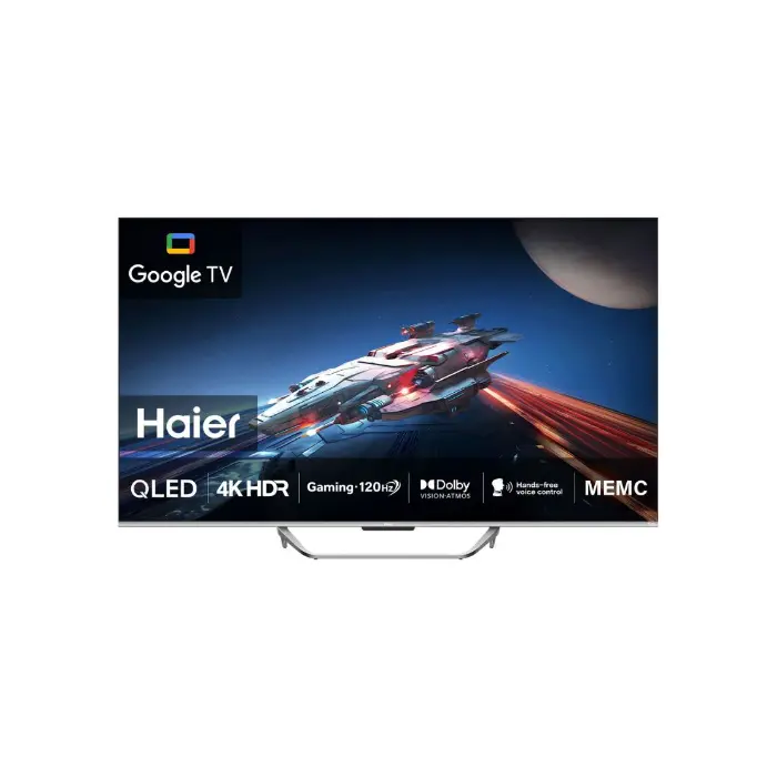 شاشة 55 بوصة هاير سمارت QLED - 4K HDR - فضى H55S800UX شاشة 55 بوصة
