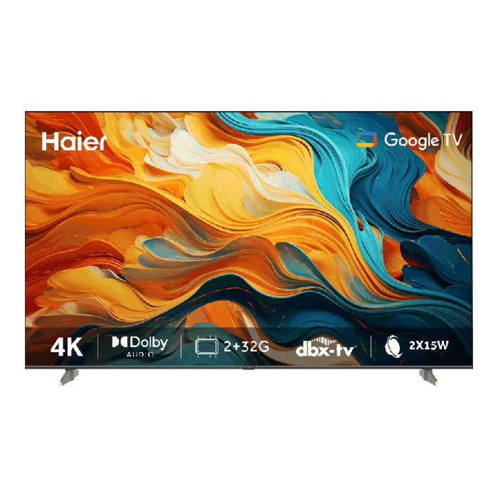 شاشة هاير 50 بوصة سمارت Google Tv – 4K UHD – أسود H50K86EUX شاشة هاير