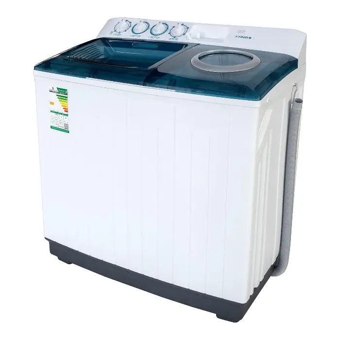 غسالة حوضين فيشر 14 كيلو - تجفيف 9 كيلو - أبيض FW-P14000N1 غسالة حوضين