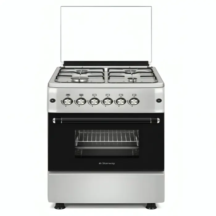 فرن غاز ستار واي 4 شعلة 57*58 سم – ستيل SWFC6604-HI1 فرن غاز ستار واي