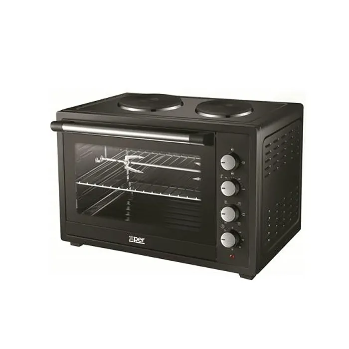 فرن كهرباء اكسبير 60 لتر مع 2 عين حجر - شواية - أسود XPO60L فرن كهرباء اكسبير