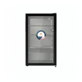 ثلاجة صغيرة باب زجاج