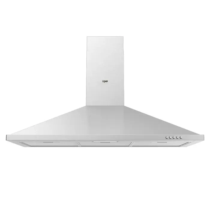 شفاط هرمي اكسبير 89.6 سم 3 سرعات تركي - ستيل XPHO90PYS شفاط هرمي اكسبير