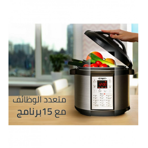 ⁦قدر ضغط كهربائي زيترست - 1000 وات - 6 لتر - ستيل⁩ - الصورة ⁦7⁩