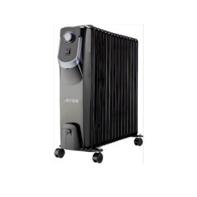 دفاية زيت ارو 2500 وات - 11 ريشة - أسود