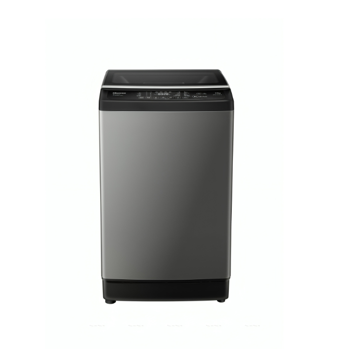 1 غسالة هايسنس علوية 10كيلو انفرتر 10برامج - رمادي - الصورة 1