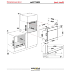 ⁦فرن كهربائي ويرلبول بلت ان 5 وظائف 60 سم - ستيل⁩ - الصورة ⁦8⁩
