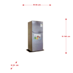 ⁦ثلاجة بيسك 7 قدم بابين نو فروست - ستيل⁩ - الصورة ⁦4⁩