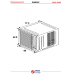⁦مكيف زيترست 22000 وحدة - شباك - بارد⁩ - الصورة ⁦9⁩