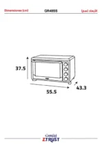 ⁦فرن كهربائي زيترست 48 لتر - 2000 وات - ستيل⁩ - الصورة ⁦3⁩