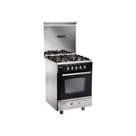 فرن بيسك ٤ عيون 55*55 سم - امان كامل - ستيل