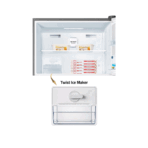 ⁦ثلاجة 20 قدم بابين انفرتر هايسنس - ستيل⁩ - الصورة ⁦6⁩