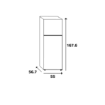 ⁦ثلاجة 9 قدم هايسنس بابين - نوفروست - أبيض⁩ - الصورة ⁦17⁩