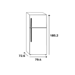 ⁦ثلاجة 20 قدم بابين انفرتر هايسنس - ستيل⁩ - الصورة ⁦7⁩