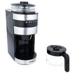 ⁦ماكينة صنع القهوة نيكاي وظيفة طحن حبوب - فضي/اسود⁩ - الصورة ⁦2⁩