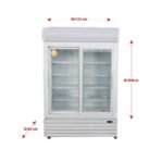 ⁦ثلاجة عرض بانكول 2 باب زجاج سحاب موديل 133⁩ - الصورة ⁦8⁩