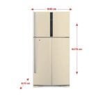 ⁦ثلاجة هيتاشي بابين 18 قدم إنفرتر - بيج⁩ - الصورة ⁦2⁩