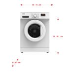 ⁦غسالة اتوماتيك 7 كيلو ارو أمامية انفرتر - أبيض⁩ - الصورة ⁦5⁩