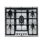 ⁦سطح غاز بلت ان هيونداي - 5 شعلات - 90 سم- سلفر⁩ - الصورة ⁦3⁩