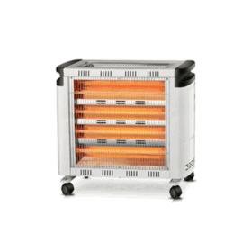 دفاية كهربائية ارو 2400 وات - 6 شمعات - أبيض