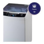 ⁦غسالة علوية ارو 7 كيلو - 10 برامج - رماديRO-08TLT⁩ - الصورة ⁦3⁩