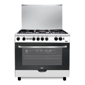 فرن غاز هاس 60*90سم 5عيون أمان كامل - ستيل HC960FE1