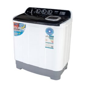 غسالة بيسك حوضين 8 كيلو - تجفيف نفاث - أبيض