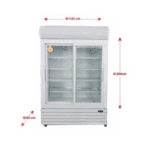 ⁦ثلاجة عرض بانكول 2 باب زجاج سحاب موديل 133⁩ - الصورة ⁦2⁩