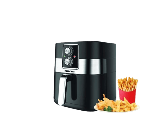 ⁦مقلاة هوائية نيكاي 3 لتر 1300 وات - أسود⁩ - الصورة ⁦2⁩