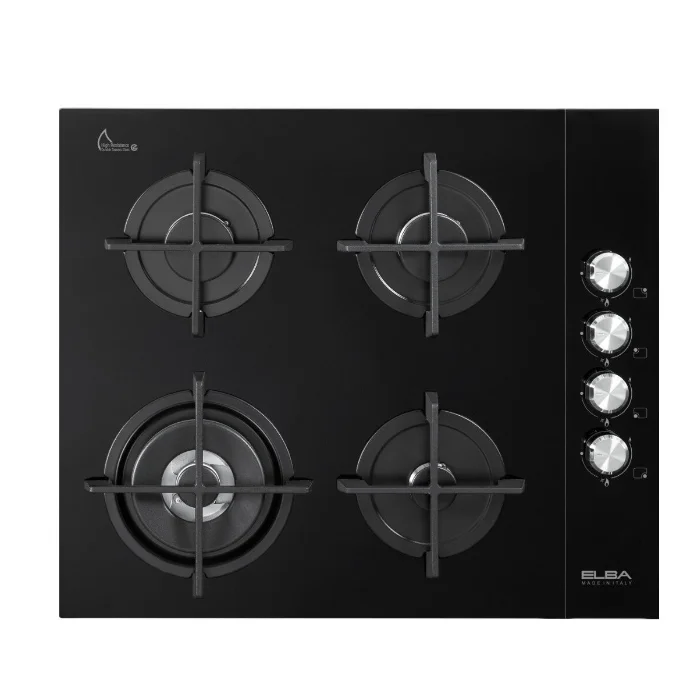 مسطح غاز البا 60 سم بلت ان سيراميك أسود-إيطالي ASEN42-455 CG مسطح غاز