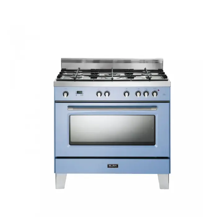 فرن غاز 5 عيون البا 90 سم إيطالى – أزرق 9S VXBL 888 فرن غاز 5 عيون