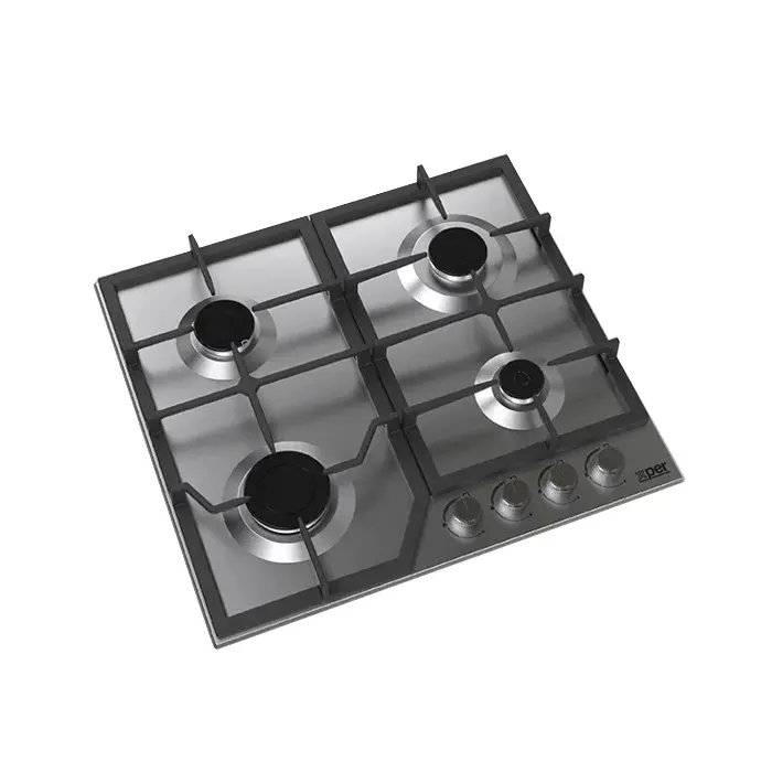 سطح غاز بلت ان اكسبير 58 سم 4 شعلات ستيل - تركي XPBH60CIG سطح غاز بلت ان