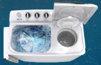 غسالة ملابس حوضين