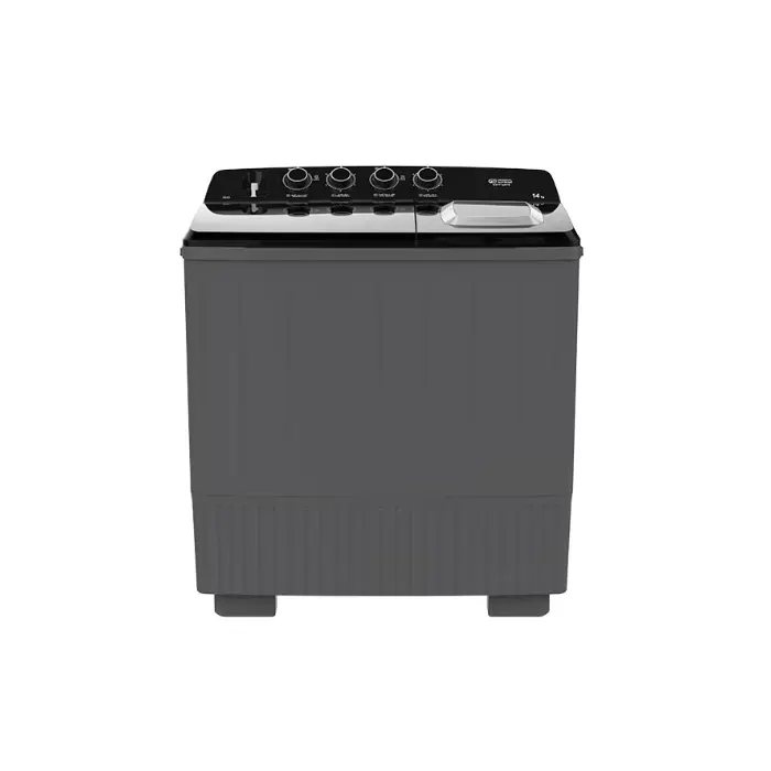 غسالة ملابس حوضين جنرال سوبريم 14 كيلو - أسود GSTT14XTB غسالة ملابس حوضين