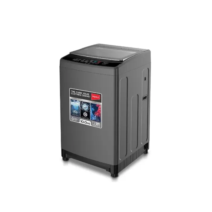 غسالة علوية امبكس 10 كيلو 10 برامج - رمادي WM1000TMG غسالة علوية