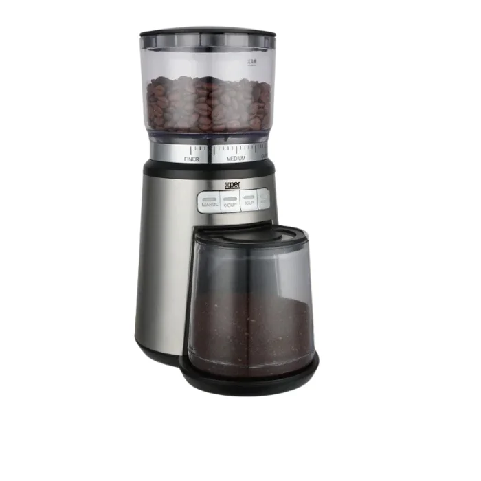 مطحنة بن اكسبير 120 وات 210 جرام - ستيل XPCG-555 مطحنة بن