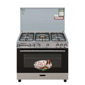 فرن غاز تكنو جاز 60*90 سم 5 عيون - ستيل Tcn4730