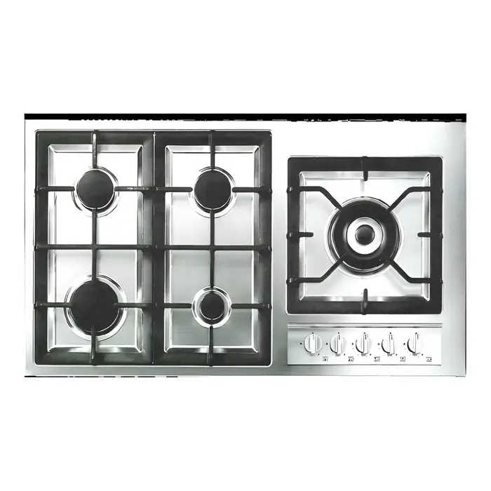 مسطح بلت ان ماجيك لاين 90 سم - 5 شعلات غاز – ستيل MH9G5VCS مسطح بلت ان